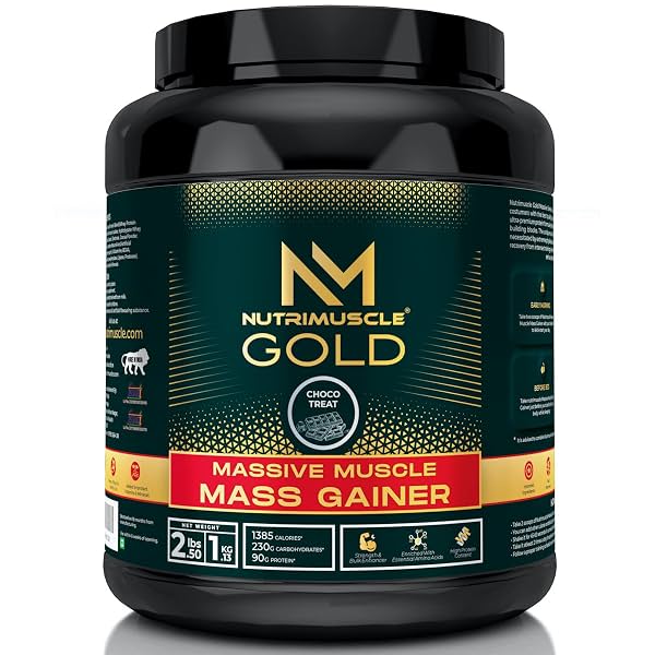Nutrimuscle Massive GOLD Muscle Mass Gainer – 2.5 Lbs (1.134 Kg)