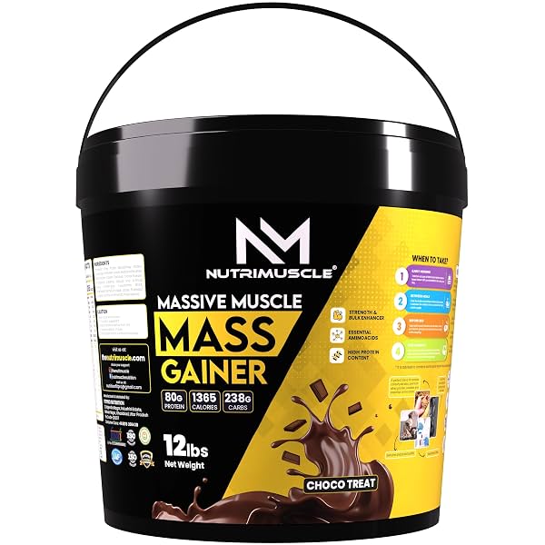 Nutrimuscle Massive Muscle Mass Gainer 5.44kg Choco Treat