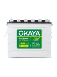 OKAYA 54 Months Warranty Tubular Inverter Battery (160 Ah, OPTT19054)