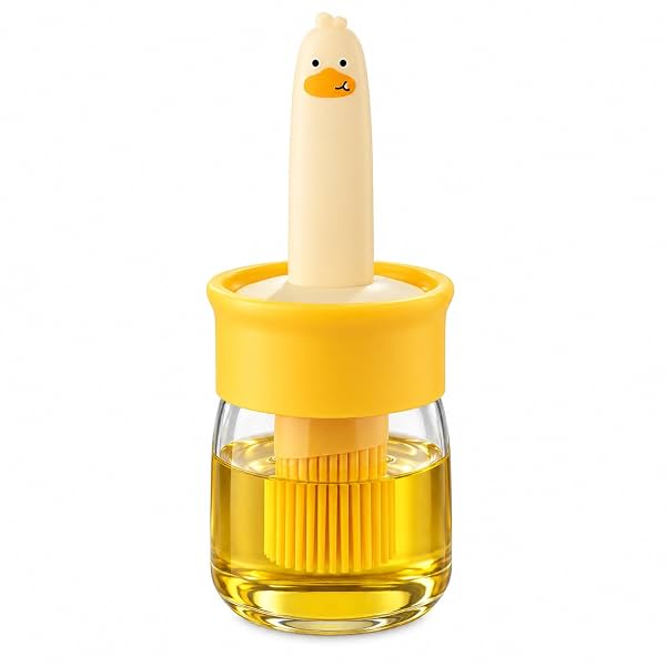 Oil Dispenser Bottle with Silicone Basting Brush