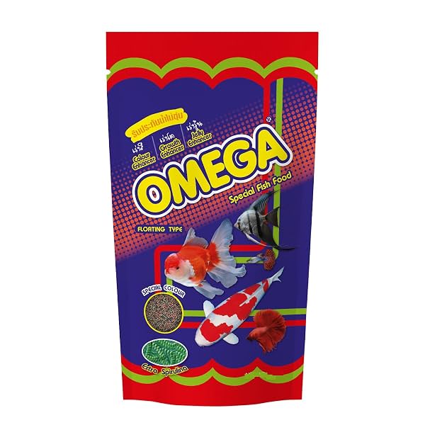Omega One, Special Fish Food with Spirulina for Colour,Growth & Jelly Enhancer