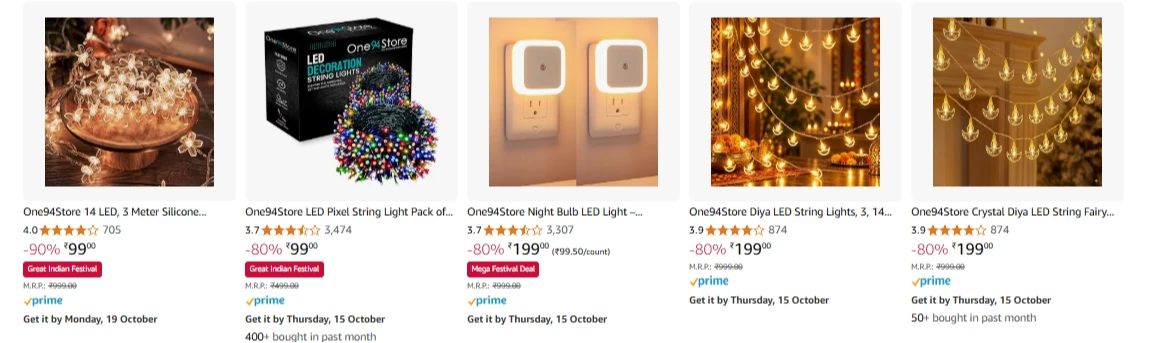 One94Store Products Starting at ₹99