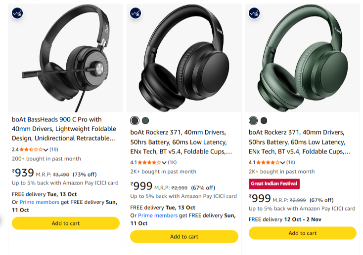 Over-Ear at minimum 60% Discount