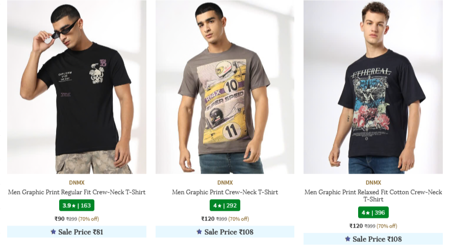Oversized Tshirts at up to 93% Discount