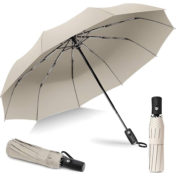 PANCA Windproof Automatic Open Close Travel Umbrella for Men & Women