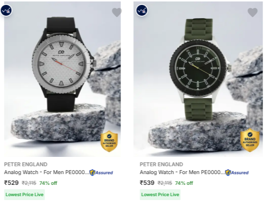 PETER ENGLAND Wrist Watches at minimum 58% Discount