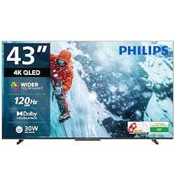 PHILIPS 109 cm (43 inches) 8100 Series 4K Ultra HD Smart QLED Google TV