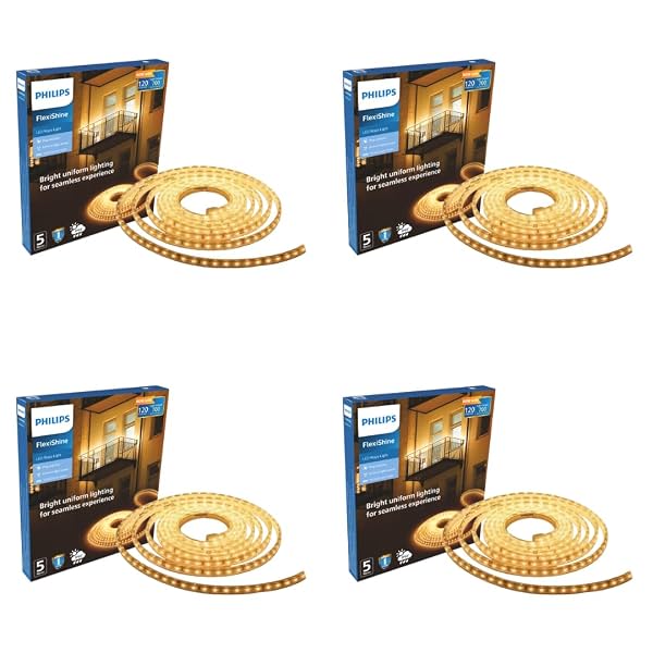 PHILIPS FlexiShine LED Strip Light 5M (Pack of 4)