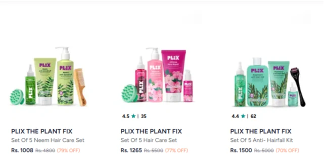 PLIX THE PLANT FIX Set Of 5 Neem Hair Care Set Upto 77% OFF