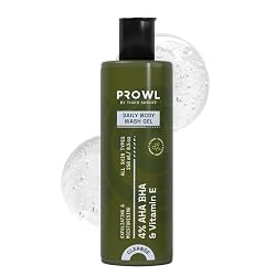 PROWL by Tiger Shroff Daily Body Wash for Man 250ml, Exfoliating Shower Gel