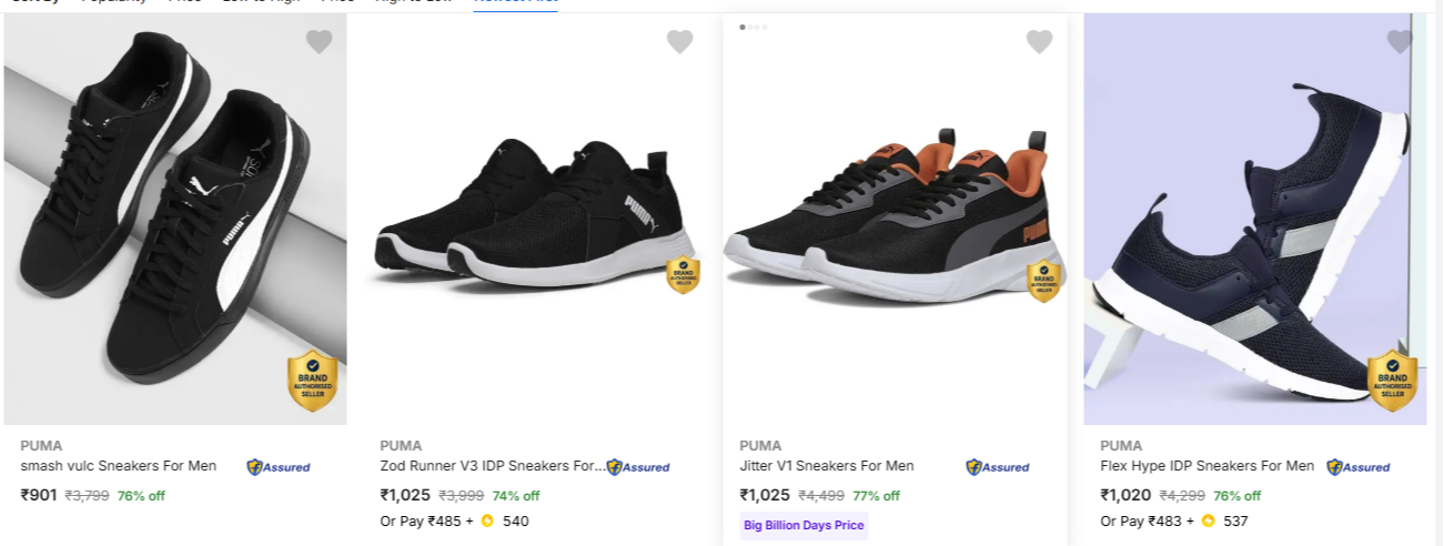 PUMA Men’s Casual Shoes at minimum 77% Discount