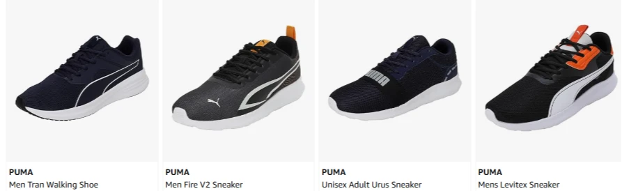 PUMA men's shoes at minimum 70% Discount