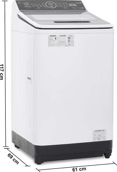 Panasonic 8 kg Fully Automatic Top Load White, Grey (NA-F80A5HRB)
