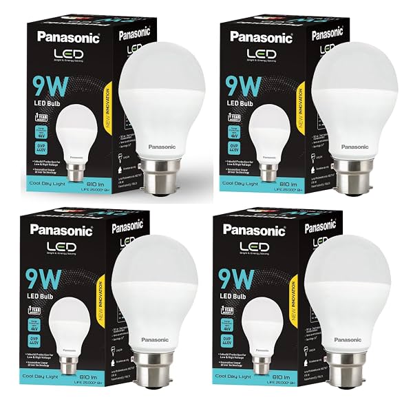 Panasonic Dura Saver 9W B22 LED Bulb 6500K (Pack of 4)