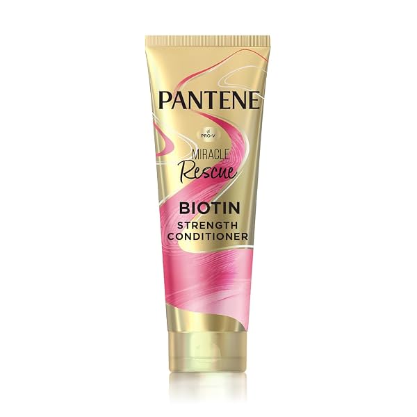 Pantene Miracle Rescue Biotin Strength Conditioner | Infused with Pro-V and Biotin for Weak and Dull Hair | For 10X Stro