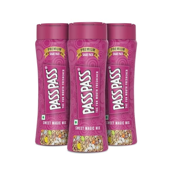 Pass Pass Sweet Magic Mix Spice-Based Mouth Freshener | Digestive, High in Fiber & Antioxidants | For Fresh Breath | Pac