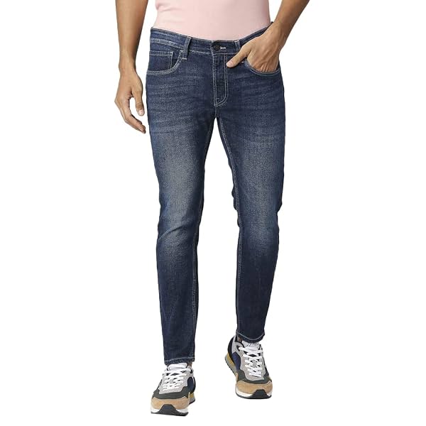 Pepe Jeans Machine Wash Cotton Blend Slim Fit Men's Jeans