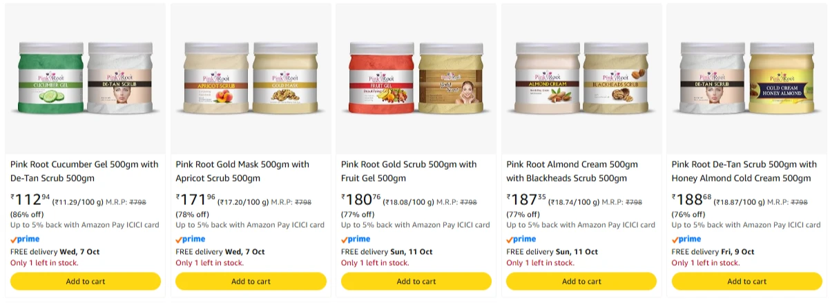 Pink Root Beauty Product upto 86% Discount