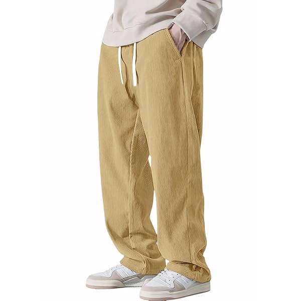 Pinkmint Men's Poly Lycra Ribbed Relaxed Fit Stretchable & Comfortable Trouser | Flexible Elastic Waist with Drawstring