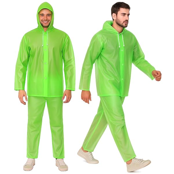 Pivalo EVA Rainsuit Set 75 GSM Full Sleeves Lightweight Raincoat