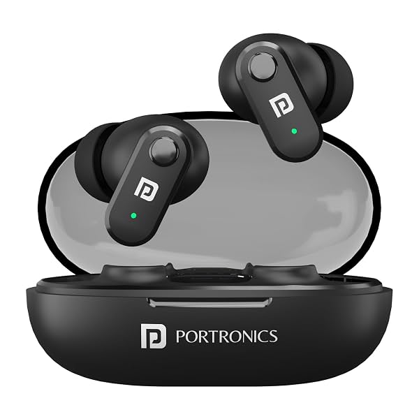 Portronics Harmonics Twins S16 in Ear Wireless TWS Earbuds with 24 Hrs Playtime