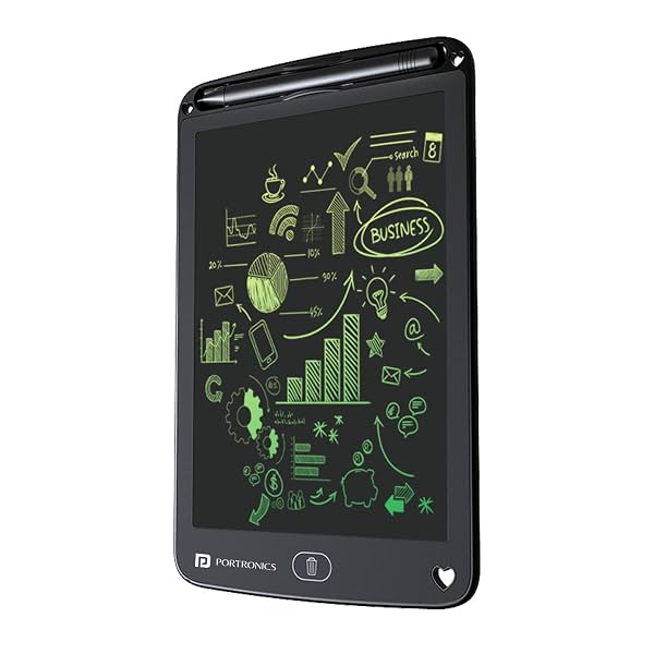 Portronics Ruffpad 12M 12-Inch LCD Writing Pad Black