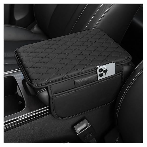 Premium PU Leather Car Armrest Cover Cushion