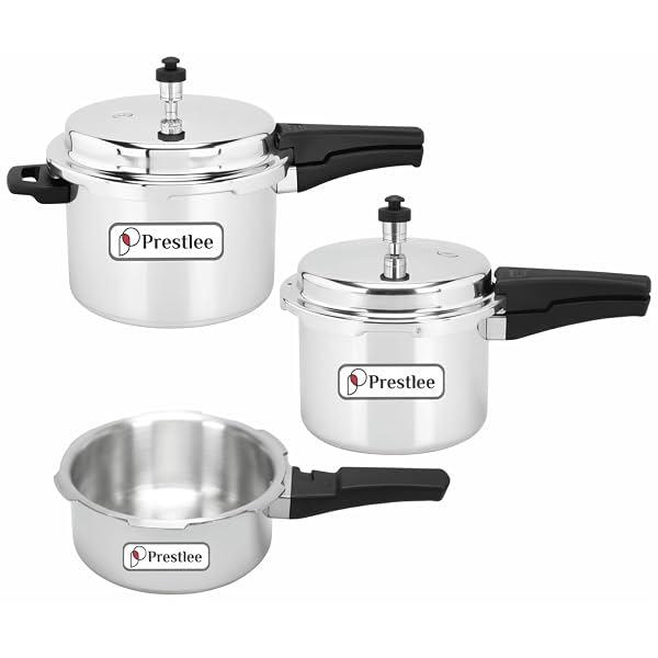 Prestlee Aluminium 2, 3, 5 Litres Pressure Cooker | Induction Base