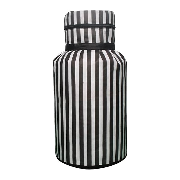 PrettyKrafts Dustproof Printed LPG Gas Cylinder Cover | Full Size With Zippered LPG Gas Cylinder Cover | Durable and sty