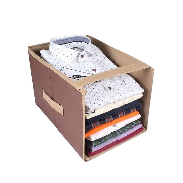PrettyKrafts Non-Woven Foldable Shirt & Cloth Organizer
