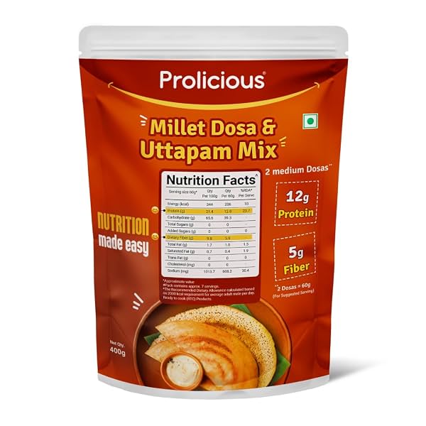 Prolicious Protein Millet Dosa & Uttapam Mix 400g
