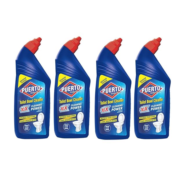 Puerto Disinfectant Toilet Cleaner, Original- 250 ml (Pack of 4)|