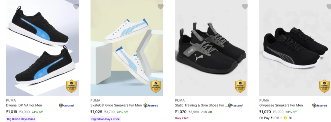 Puma Men's Shoes up to 74% Discount