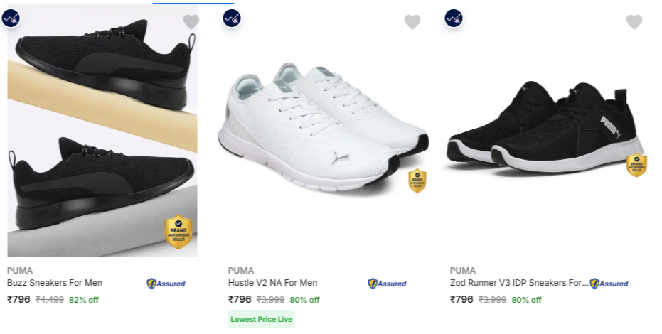 Puma Shoes at minimum 70% Discount