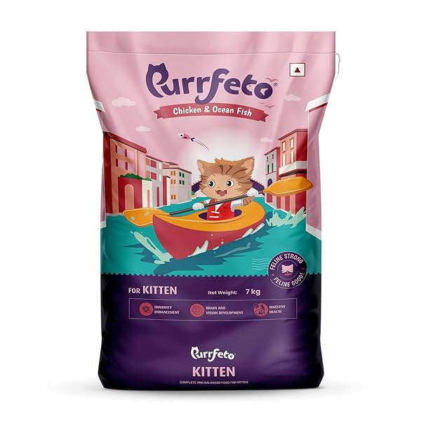 Purrfeto Kitten Dry Cat Food | Chicken & Ocean Fish | 7 kg