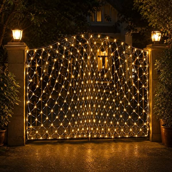 Quace Led Fairy String Decorative Net Lights Warm White