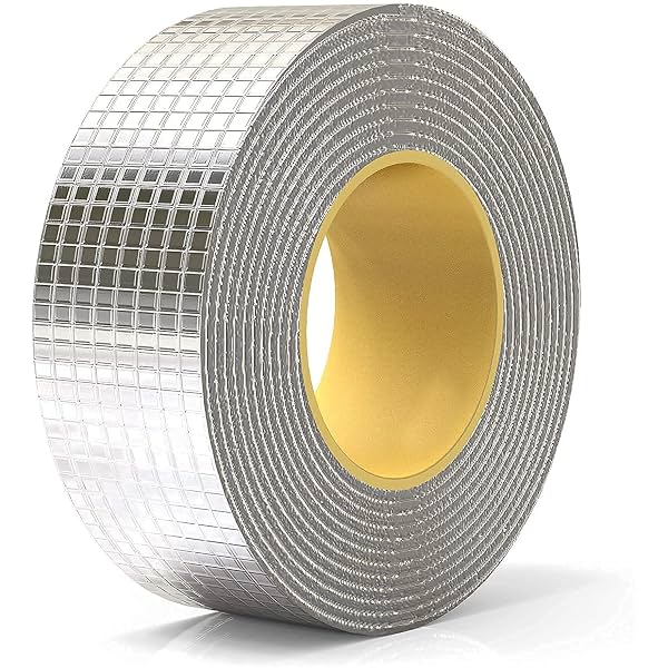 RAYMOX Super Strong Adhesive Waterproof Permanent Repair Aluminum Butyl Tape (5cm x 5m)
