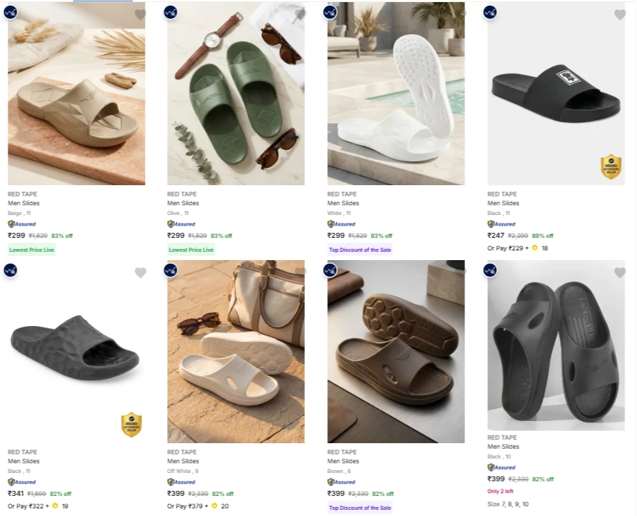 RED TAPE Men’s Footwear upto 89% Discount