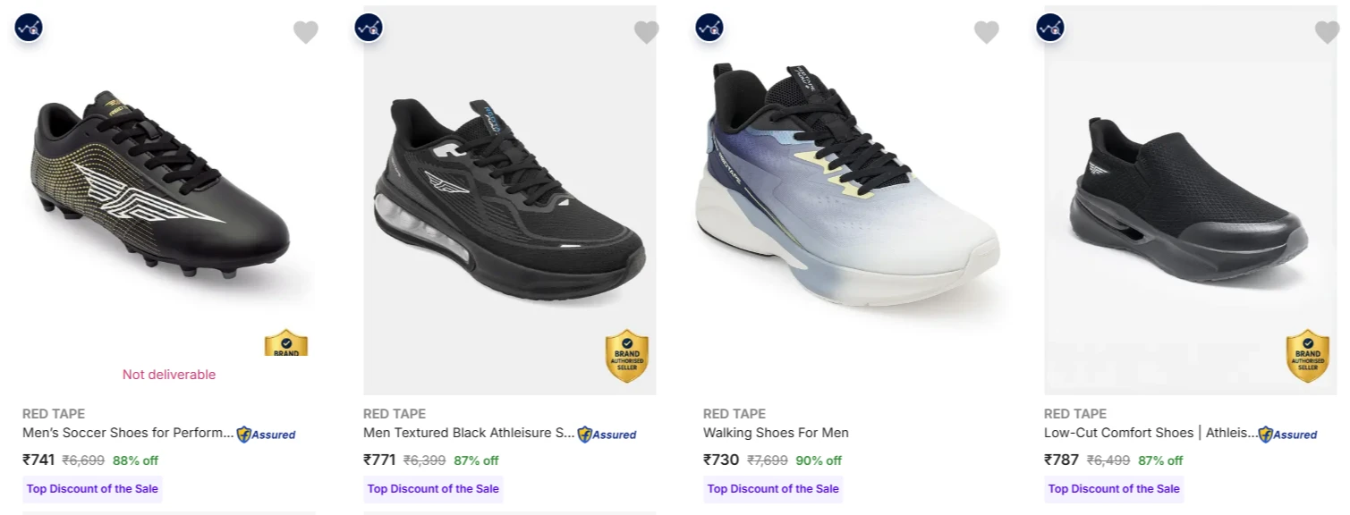 RED TAPE Men’s Sports Shoes up to 90% Discount