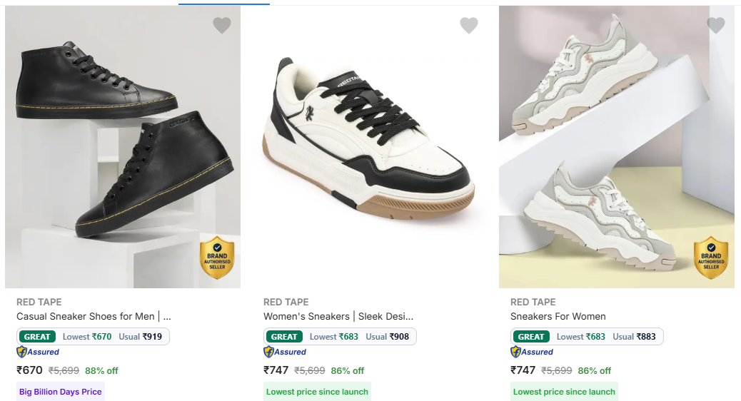 RED TAPE Redtape sneakers at minimum 84% Discount