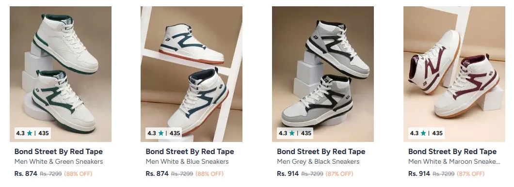 RED Tape Men's shoes up to 88% Discount