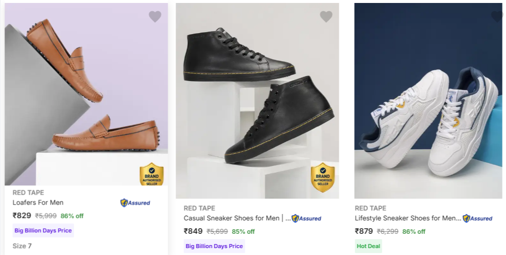 Red tape Footwear up to 88% Discount