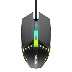 Redgear A-10 Wired Gaming Mouse with RGB LED, Lightweight and Durable Design