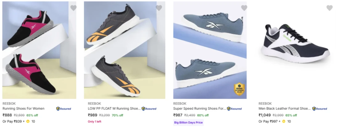 Reebok Men's Shoes up to 70% Discount