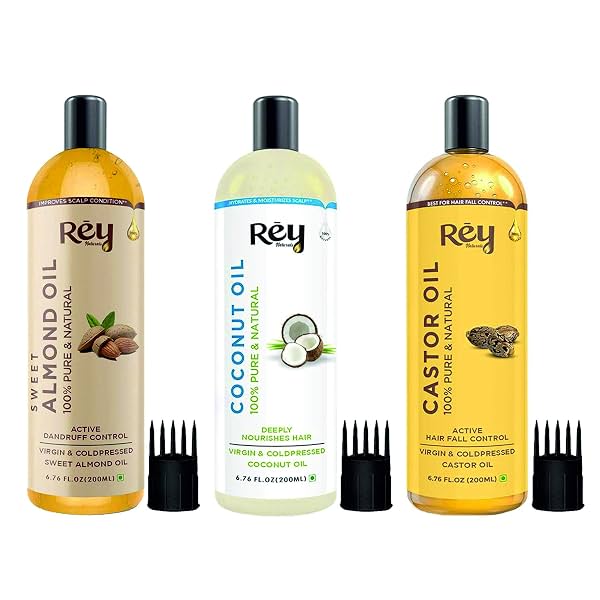 Rey Naturals Hair Oil Combo 200ml Set of 3