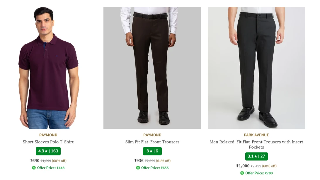 Reymond Men's Cloths up to 60% Discount