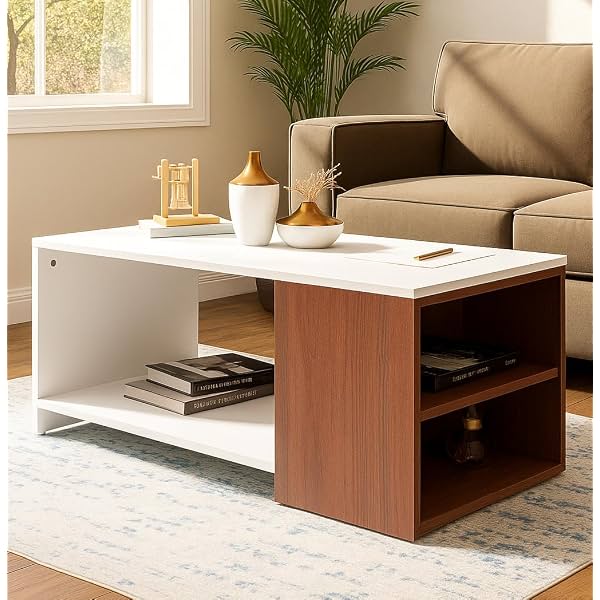 Royaloak Ivory Engineered Wood Coffee Table