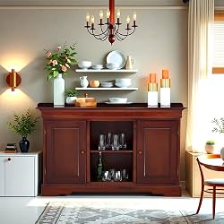 Royaloak Texas American Wooden Side Board | Solid Wood Veneer