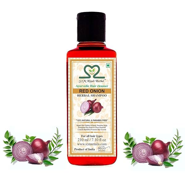 S2M Herbal Ayurvedic Onion Shampoo 210ml * Pack of 7