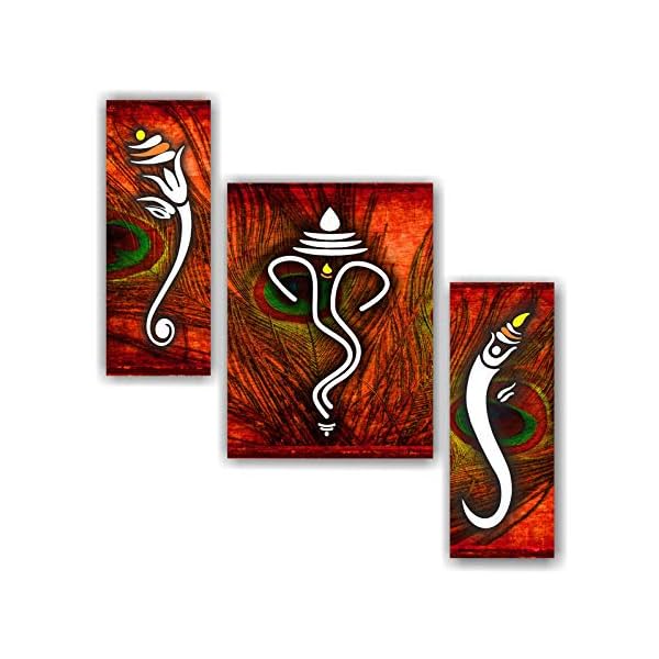 SAF paintings Ganesha Painting (Set of 3)